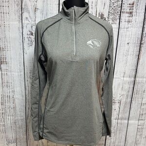 Mizzou Women's Gray Quarter-Zip Top